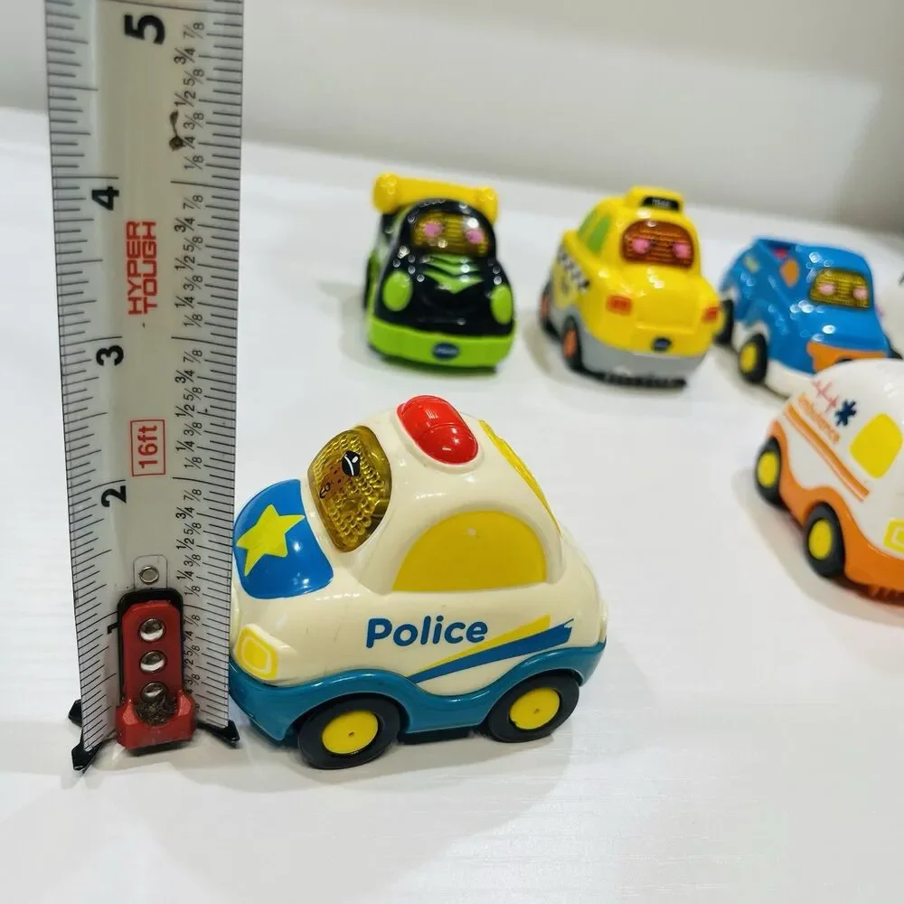 Lot of 7 Vtech Go Go Smart Wheels Toys Van, Airplane, Race Car, Truck & Animals